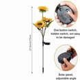 thumbnail image 2 of 29.6 inch Solar LED Sunflower Garden Light, Weatherproof Outdoor Stake Lamp, Warm Glow Landscape Lighting, Vivid Floral Ornament for Yard Patio Pathway Decor, 2 of 8