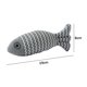 thumbnail image 3 of Juguete De Pez De Peluche Artificial Juguete de pez de peluche artificial, entrenamiento interactivo, hierba gatera, suministros para gatos (gris), 3 of 6
