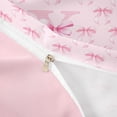 thumbnail image 4 of Erosebridal Coquette Bowtie Duvet Cover Set For Kids,Pink Letter X Monogram Bedding Full,Pink Reversible,3pcs(No Comforter), 4 of 6