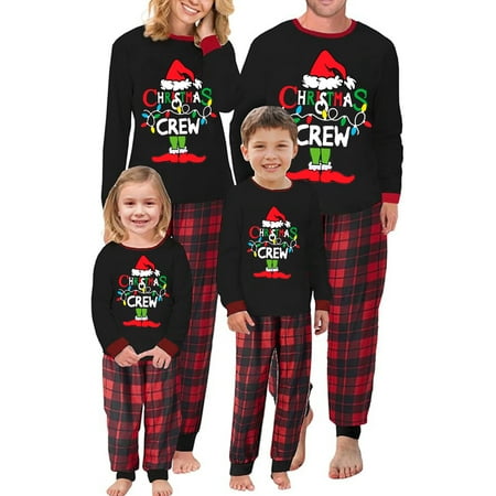 

Family Christmas Pajamas Matching Sets Xmas Matching Pjs for Adults Kids Holiday Home Xmas Family Sleepwear Set