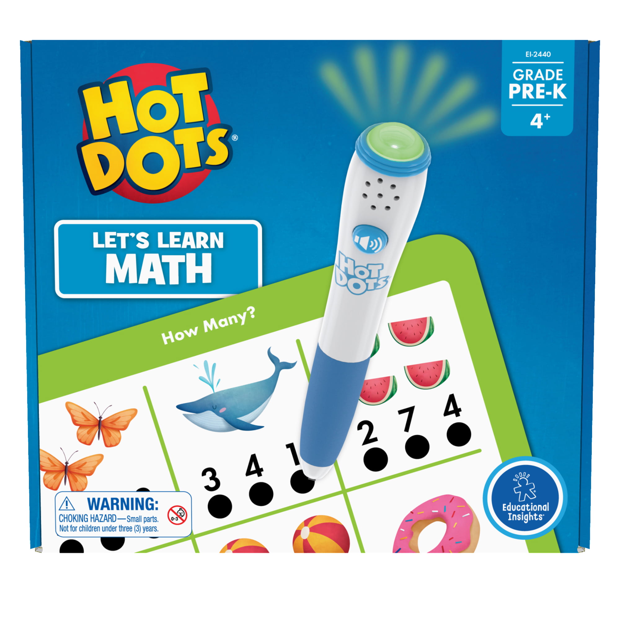 Educational Insights Hot Dots Subtraction Math Flash Cards Homeschool Learning 