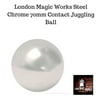 London Magic Works Acrylic Balls for Contact Juggling- Perform like a pro! (Steel Chrome, 70mm)