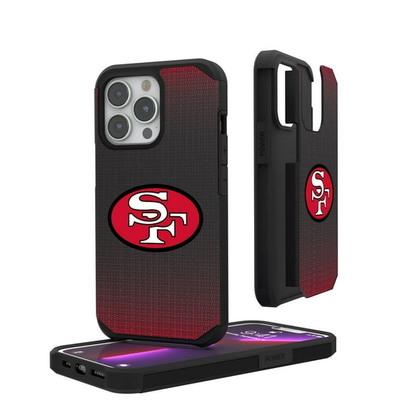 San Francisco 49ers Linen Logo iPhone Rugged Case