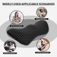 thumbnail image 5 of Lumbar Support Pillow Ergonomic Memory Foam Lumbar Pillow, Relieve Back Pain, Breathable & Detachable & Washable, Neo Cushion Lower Back Pillow for Office Chairs, Car Seats (Black), 5 of 6