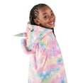 thumbnail image 6 of Bare Homey Plush Sherpa Wearable Blanket - Fluffy & Soft - Lightweight - Kids, Unicorn, 6 of 9
