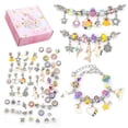 thumbnail image 1 of Kit de joyería para hacer pulseras de cristal creativas para niños, caja de regalo, 1 of 4