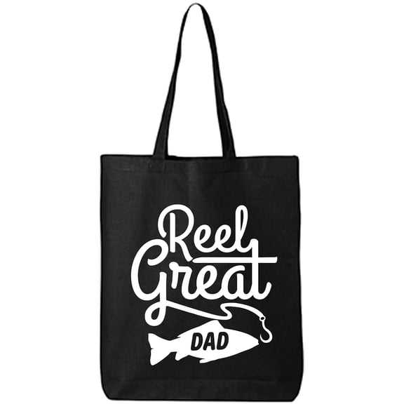 Reel Great Dad Cotton Canvas Tote Bag