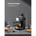 thumbnail image 5 of Espresso Machine 3.5 Bar, 800W Compact Size Coffee Maker with Steam Wand, 4 Cups Cappuccino & Latte Machine for Home and Office, 5 of 7