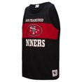 thumbnail image 2 of Men's Mitchell & Ness Black San Francisco 49ers Retro Colorblock Tank Top, 2 of 5