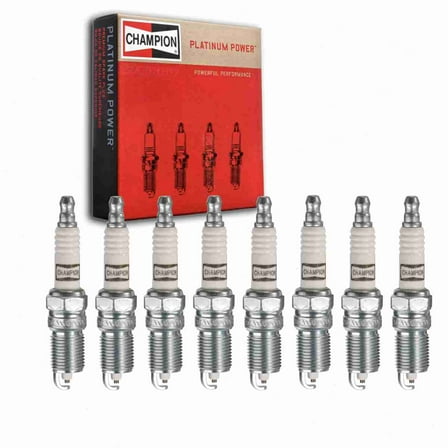 8 pc Champion Platinum Spark Plugs compatible with Hummer H2 6.0L 6.2L V8 2003-2009