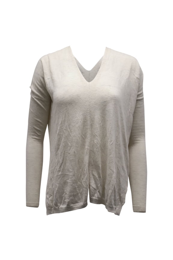 Pre-Owned Vince V Neck Sweater in Cream Wool