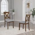 thumbnail image 3 of NEW Dining Chairs set for 4,Kitchen Chair with Padded Seat, Side Chair for Dining Room, Walnut, 3 of 8