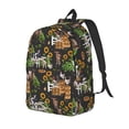 thumbnail image 1 of Disketp Farm Animals 2 print Canvas Backpack Lightweight Travel Daypack Student Rucksack Laptop Backpack-Small, 1 of 5