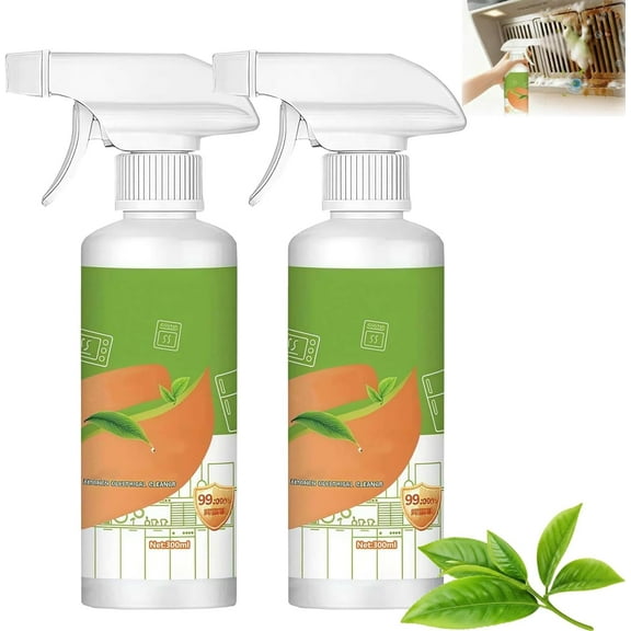 Electrolyzed Ion Kitchen Cleaner Spray, Multi-Purpose Powerful Natural Enzyme Formula for Kitchen, Quickly Clean Up Oil Stains & Grime on Oven, Stove, Range Hood & Household Appliances.