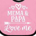thumbnail image 4 of Inktastic Mema and Papa Love Me Boys or Girls Baby Bib, 4 of 4