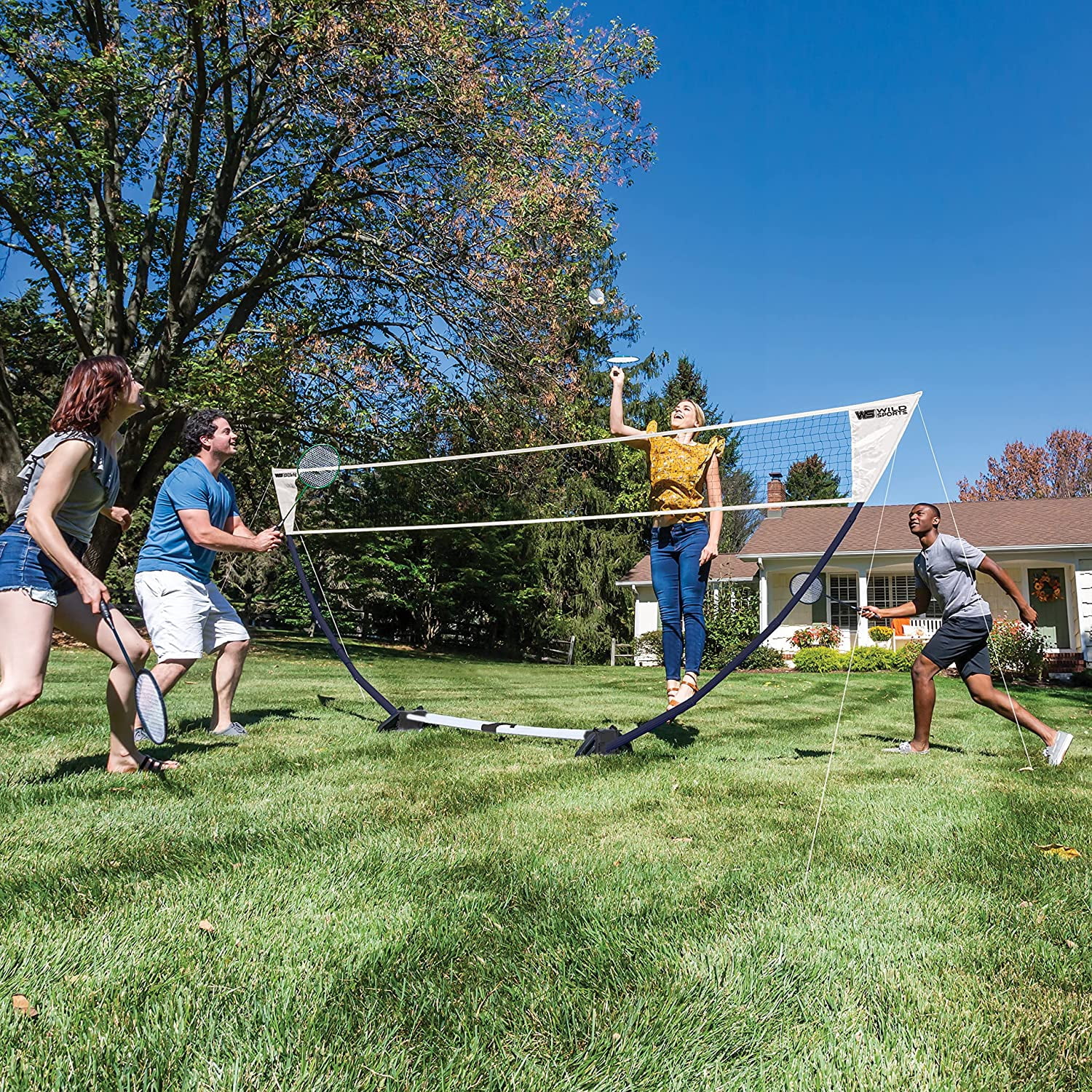 EastPoint Sports Badminton Set Easy Setup Step Up Portable 1-Count
