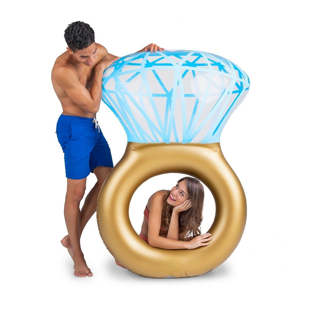 Big Mouth Giant Bling Ring Pool Float Great Engagement /Bachelorette Party Idea 