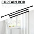 thumbnail image 2 of LEEYNEER Small Tension Rods for Cabinets Cupboard for RV Closets Refrigerator  Spring Rods .8 to 19.6 Inches  6 Packs (Black), 2 of 8
