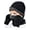 Black, variant on Sinhoon by Sinhoon Kids Winter Touchscreen Beanie Hat Scarf Gloves Set, Black