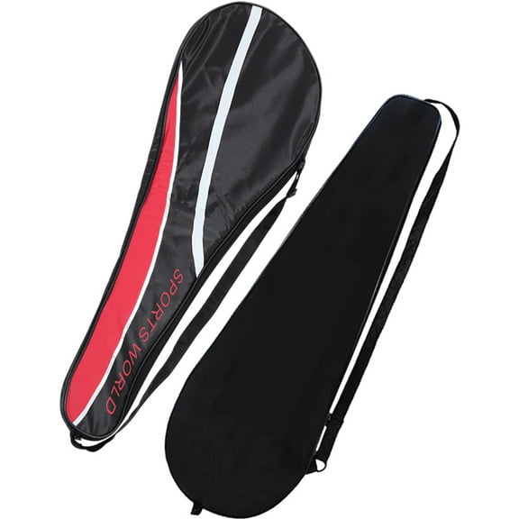 2 Pcs Racquet Badminton Racket Bag Sports Racket Bag 70.00X24.00X2.00CM Black