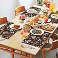 thumbnail image 2 of Pioneer Flower Floral Print Pattern Summer Placemats Table Placemats Set Of 4-Linen Kitchen Washable Placemats Table Mats 12x18 Inch Non-Slip Heat Resistant, 2 of 5