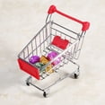 thumbnail image 3 of Loro juguete periquito periquito cacatúa herramienta de crecimiento de inteligencia carrito de compras de supermercado rojo, 3 of 5
