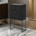 thumbnail image 7 of Scranton & Co 59 Inch Accent Cabinet in Black with Acacia Wood and Iron, 7 of 7