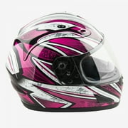 Raider Octane Full Face Helmet DOT Approved - Pink - Small