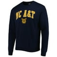 thumbnail image 2 of Men's Colosseum Navy North Carolina A&T Aggies Arch Over Logo Pullover Sweatshirt, 2 of 3