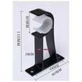 thumbnail image 3 of Curtain Holders With Plastic Locking Buckle For 1 To 1.2 Inch Rods, Strong Capacity Supporting Up To 30 Kg, Easy Installation Curtain Rod Brackets Accommodating Various Rod, 3 of 5