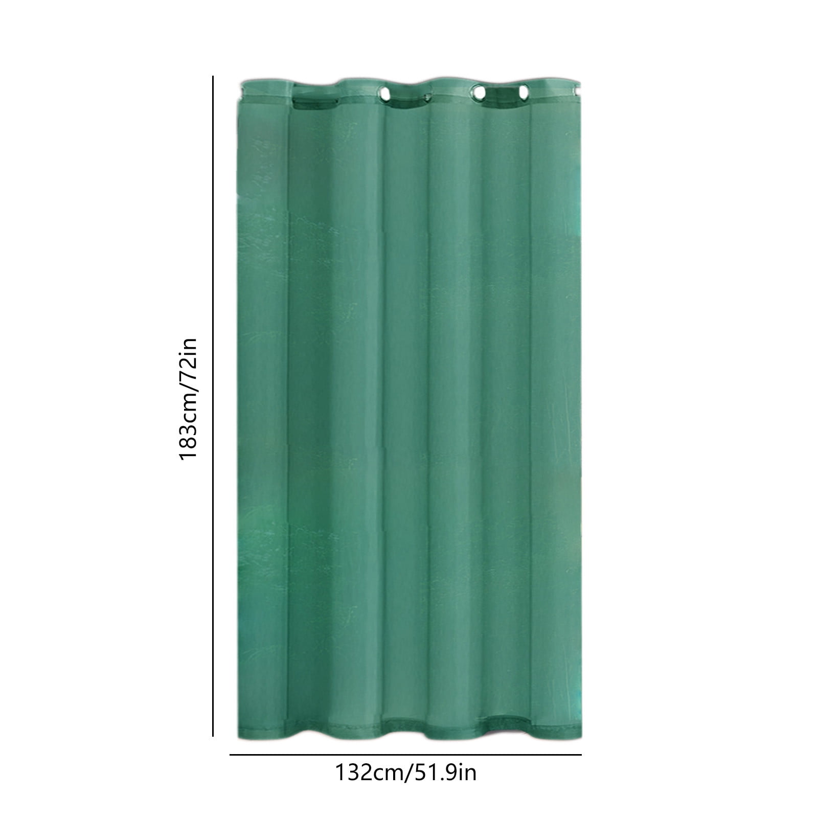 Xhegex Outdoor Curtains Waterproof Windproof Weatherproof Curtain for Patio, Cabana, Porch, Pergola and Gazebo, Grommet Top and Tab Bottom Drape, 2Panels, 52x72 inch, Green