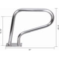 thumbnail image 2 of 30"x22" Pool Handrail, Swimming Pool Stair Rail 250LBS Load Capacity, 304 Stainless Steel Rustproof Pool Rail for Inground Pool with Blue Grip Cover, 2 of 8