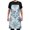 3D Blue White Snowflakes, variant on Kitchen Apron with 2 Pockets Adjustable waterproof Cooking Aprons for Women Men Chef Snowflakes in Air