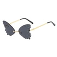 thumbnail image 2 of Only Moment Women's Sunglasses Accessories for Women Alloy Trendy Classic Square 70S 80S 90S Vintage Shades Double Bridge Aviators Grey One Size, 2 of 2