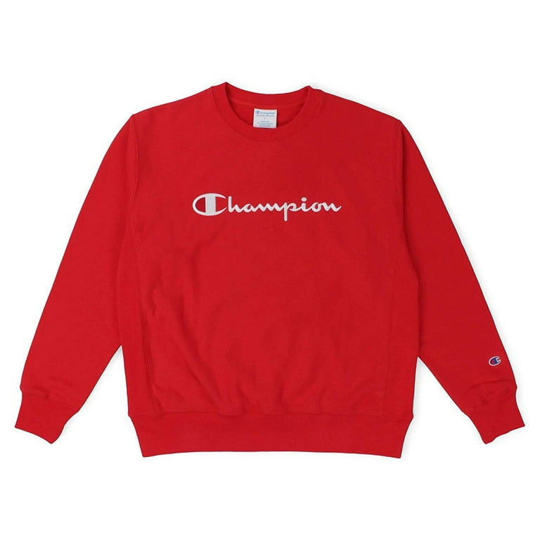 Champion Weave Neck Sweater Red - Stitch Script, X-Large - Walmart.com