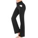 thumbnail image 1 of Pantalones de yoga IUGA Bootcut para mujer con bolsillos de cintura alta, 1 of 6