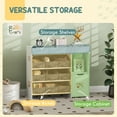 thumbnail image 4 of Qaba Toy Storage Organizer with 9 Removable Boxes, Kids BookShelf, White, 4 of 10