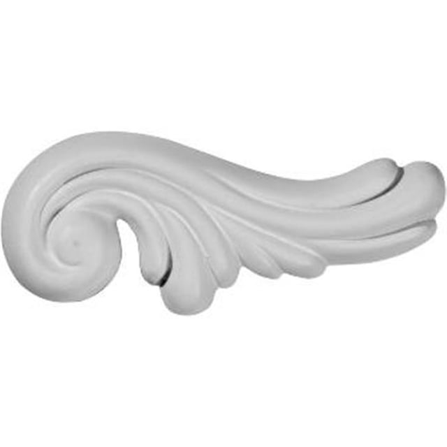Ekena Millwork ONL03X01WA-R 3,25 in. W x 1,62 in. H Wakefield Feuille Rouleau Onlay- Droite