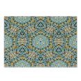 thumbnail image 1 of Boho Cutting Board, Boho Pattern with Odd Geometric Triangles Shapes Oriental Art Print, Decorative Tempered Glass Cutting and Serving Board, Small Size, Blue Yellow, by Ambesonne, 1 of 1