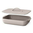 thumbnail image 2 of Beautiful 9”x13” Covered Stoneware Baking Dish, Porcini Taupe by Drew Barrymore, 2 of 9