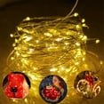 thumbnail image 2 of Cadena de luces Led de hadas, cuerda de alambre de cobre, 1/2/3/5/10M, alimentada por batería, para dormitorio, jardín, fiesta, decoración de boda, 1 paquete, 2 of 5
