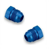 Earls Plumbing 580604ERL Aluminum AN Flare Plug; Size: -4AN Male; 2 pc.; Anodized Blue; Bagged Packaging;