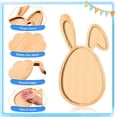 thumbnail image 6 of CoreLiving Easter Wooden Serving Platters Bunny and Egg Shape Charcuterie Boards Spring Wood Trays Decorative Wooden Snack Cheese Dish Plates for Spring Holiday Housewarming Presents, 6 of 7
