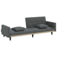 thumbnail image 5 of vidaXL Sofa Bed with Cushions Dark Grey Fabric, 5 of 5