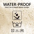 thumbnail image 4 of Natural Extra Long Shower Curtain Polyester Hook Less Cubic 79"L x 71"W, 4 of 4