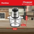thumbnail image 4 of Procesador De Alimentos 400W 2 Velocidades Alta Precisión Cookit CQCH18, 4 of 9