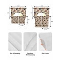 thumbnail image 5 of Farmhouse Rooster Swag Kitchen Curtains Sets for Windows 24 Inch Length, Vintage Watercolor Flowers Wood Grain Short Window Curtain Panels Swags Valances and Tiers 3 Piece Set for Cafe/Dining Room, 5 of 5