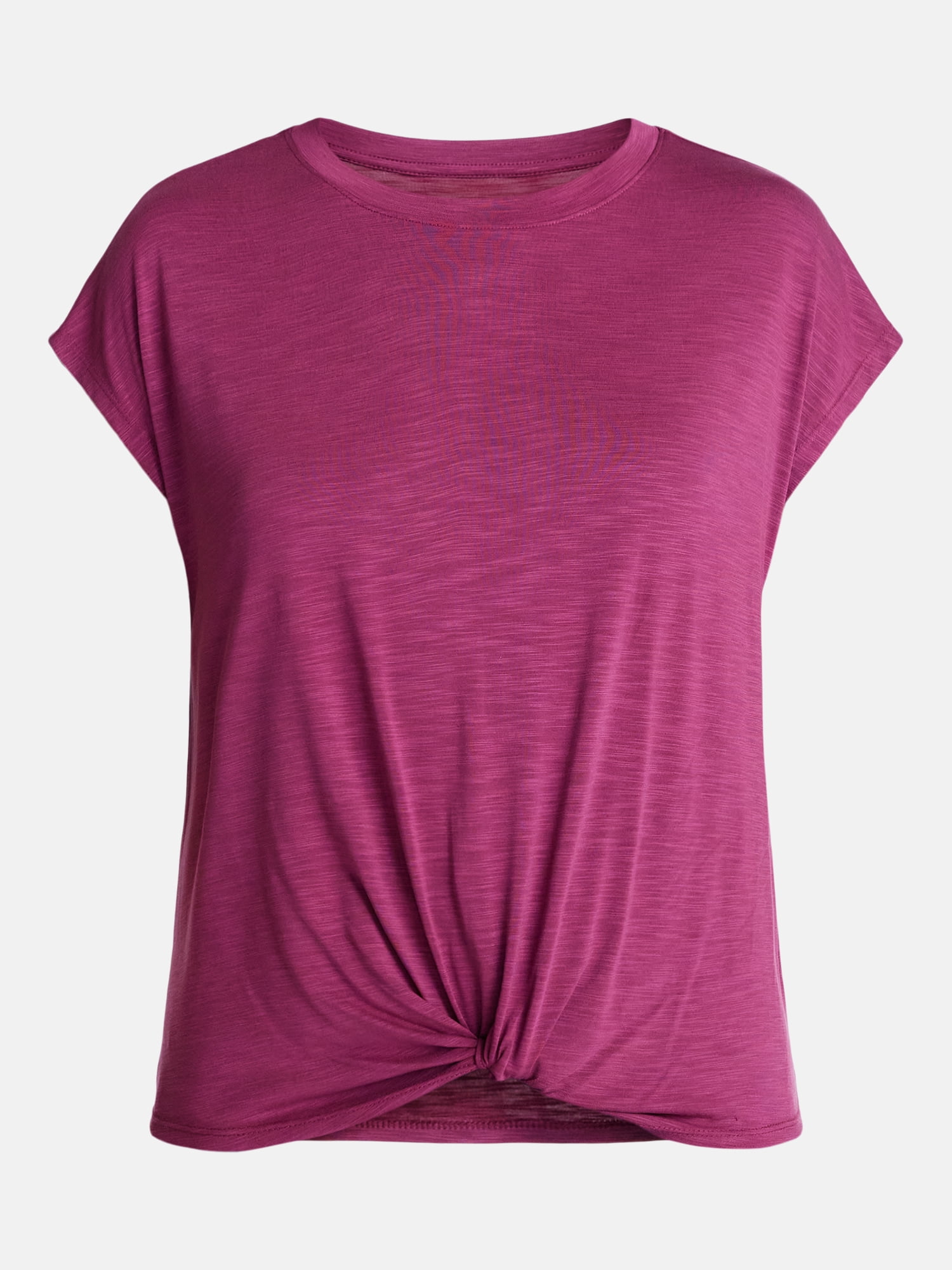 Time and Tru Women's Twist Front Top, Sizes XS-XXXL
