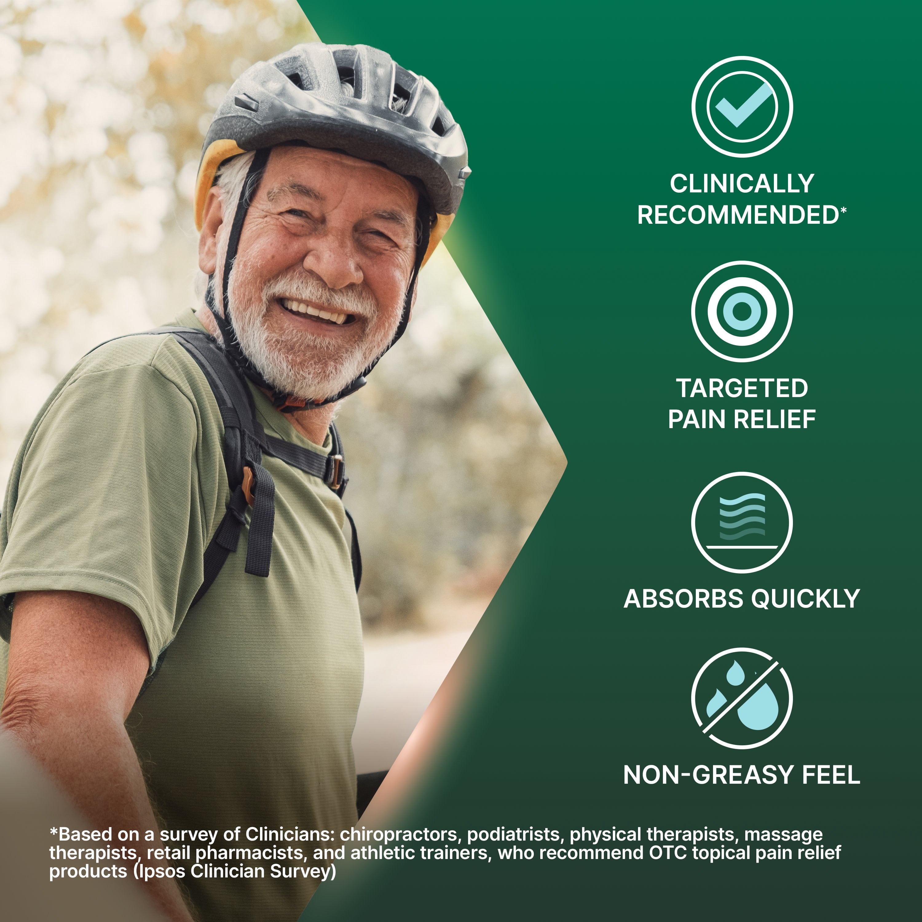 (2 pack) Biofreeze Triple Target Muscle & Arthritis Pain Relief Gel with Menthol, Camphor, & Capsaicin, 3 Fl Oz