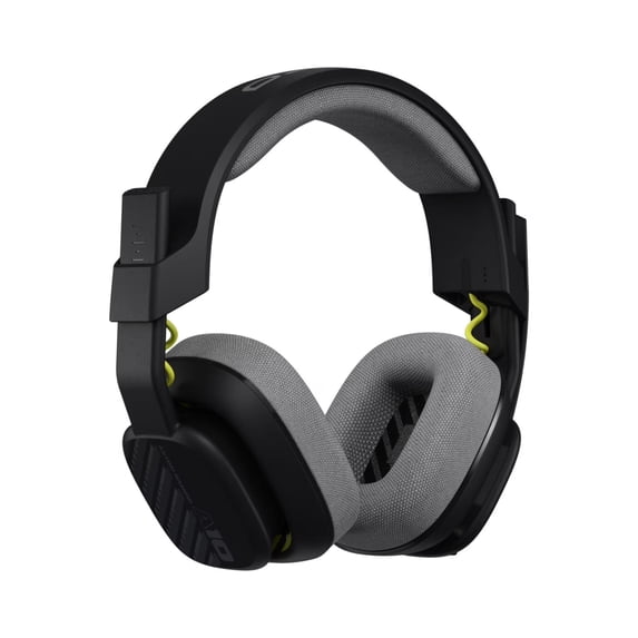 Restored ASTRO A10 Gaming Headset Gen 2 Wired Headset - Over-ear gaming headphones with flip-to-mute microphone, 32 mm drivers, compatible with PlayStation, PC, Black (Refurbished)
